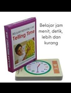 GAZ TOYS FLASH CARDS EDUKATIF TELLING TIME/MAINAN EDUKATIF ANAK