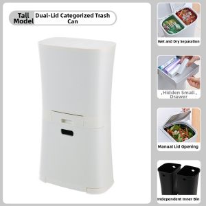 MOLORE | Large Double Layer Garbage Can with Lid