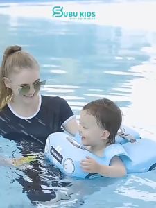 Phao bơi nách cho bé Phao bơi chống lật Mambo Baby cho bé không cần bơm hơi hợp với bé từ 6-18kg