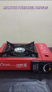 KOMPOR PORTABLE PROGAS 1 TUNGKU GAS STOVE 2 IN 1 (2 FUNGSI TABUNG LPG DAN TABUNG PORTABLE) WARNA MERAH/KOMPOR PORTABLE TABUNG GAS LPG/KOMPOR PORTABLE 1 TUNGKU/KOMPOR PORTABLE CAMPING/PORTALE GUNUNG/KOMPOR PORTABLE MURAH PAKET LENGKAP NEW!!