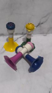 2 Pcs - Terompet Anak Mini Plastik Terompet Tahun Baru Trompet Murah Trumpet New Year Plastic Terompet Pesta Trompet Party Terompet Kecil Terompet Mini  - Random