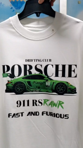 Áo thun Boxy nam nữ xe hơi thể thao Porsche Sport Cars (cotton 250gsm)
