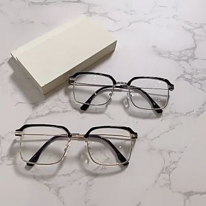 100% Photochromic Anti Radiation Glasses For Men Replace Lens Fashion Eyewear Metal Frame Anti Blue Light With Case