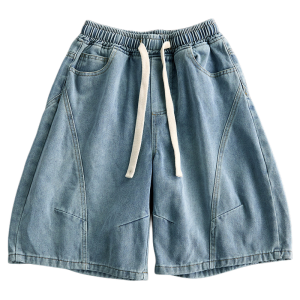 OUMULONG | Lightweight and Dignified Mens Denim Shorts