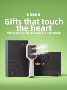 UBelle | Red Light Ion Mist Essence Massage Paddle Brush