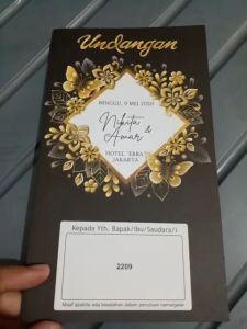 print UNDANGAN NIKAH ERBA 2209 (isi 50 lembar) PERNIKAHAN SUNAT SUNATAN KHITAN KHITANAN FREE PLASTIK FOTO DESIGN