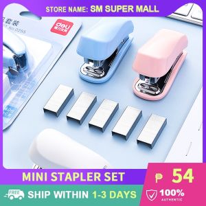 【Cute】Portable Mini Stapler Set Small with Bala for Stationery School Office Paper Home Binding Tools Student Staplers