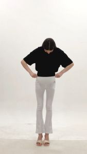 Celana Hamil Dengan Bagian Perut Elastis & Longgar | Celana Hamil Model Cutbray | Maternity Pants Bahan Ice Silk Elastic Fabric | Celana Hamil Kerja | Celana Panjang Wanita | Bahan Tidak Mudah Luntur