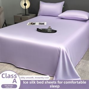 HAOMIAN | Cool Silk Smooth Bed Sheets 3pcs