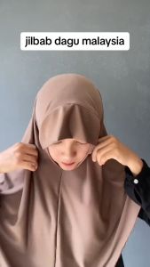 Kerudung Dagu Jilbab Dagu Malay Bergo Dagu Malay Instan Soft Ped Hijab Dagu Malay Jersey Premium Size L