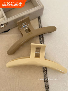 กิ๊บติดผมแบบมีรูปแบบสีน้ำนม หรูหรา สไตล์เย้ายวนใจ ดีไซน์เรียบง่าย สไตล์เกาหลี กิ๊บติดผมสำหรับผู้หญิงที่ไม่ซับซ้อน