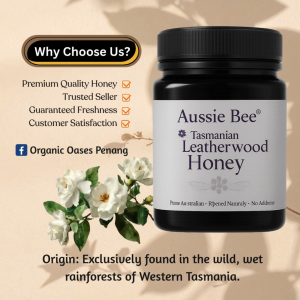 Aussie Bee Tasmanian Leatherwood Honey 500g (EXP 12/2028) | 100% Pure Australian Honey