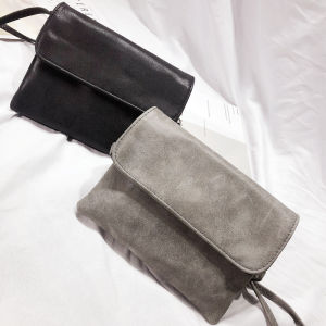 Matte Leather Pure Color New Arrival Mobile Phone Bag Womens Bag Shoulder Messenger Bag Japanese and Korean Horizontal Mom Bag Mini Small Tote