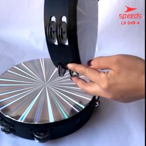 SPEEDS Alat Musik Tamborin Tambourine Hologram Plastik Kecrekan Tambourine Tamborine 049-4