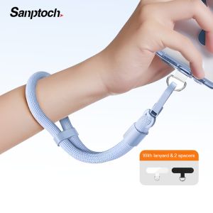 Sanptoch Nylon Phone Lanyard Wrist Strap Anti-loss Multifunctional Short Lanyard For Mobile Phone Universal Adjustable Buckles Anti Theft Phone Strap