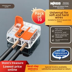 Wago | Soft and Hard Wire Splicing Terminal One In Two Out 10pcs