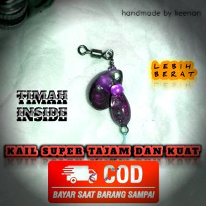 Umpan mancing ikan kail akitakitsune timah inside