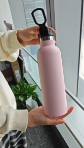 Cuculemon Botol Minum Tumbler Stainless Olahraga Portable 1 Liter Termos Air Tahan Panas Dingin