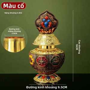 ZANGCUN | Trang Trí Bình Tám Điều May Mắn Tây Tạng