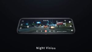 Camera hành trình Gương chiếu hậu kết nối Wifi màn hình 10 inch FHD.