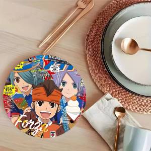 Inazuma E-Eleven Natural Wood Coaster Creative Cartoon Absorbent Cushion Coffee Mug Bowl Cushion Insulation Cushion