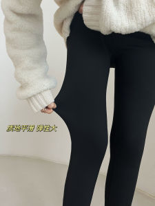 สูง เอว Body Sculpting ถักเพนกวินกํามะหยี่ เลกกิ้ง ชิค ฤดูใบไม้ร่วง ฤดูหนาว เก้าเท้า กางเกง หนาขึ้น ผ้าฝ้าย ไลคร่า ยืดได้ ไฟเบอร์