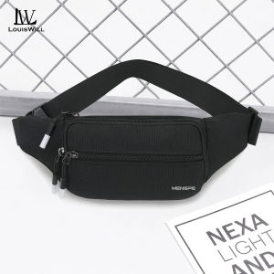 LouisWill Sports Chest Bag Waist Bag Crossbody Chest Bag  Multi-Functional Fitness Bag Small Waist Pouch Waterproof Wear-Resistant Waist Bag with Adjustable Strap for Workout Running