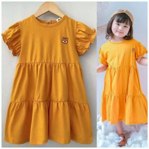Dress Anak Molly Smilee Size 1-5 Tahun - Baju Anak Perempuan Dress Molly Smilee Dress Anak Lucu Gaun Anak Dress Anak Cantik