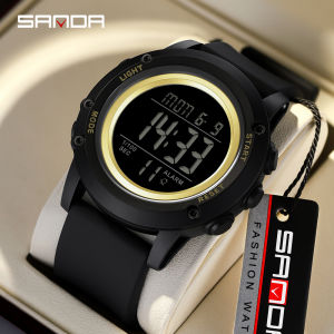 SANDA 2165 Mens Military Electronic Watch Outdoor Sports Multi functional Waterproof LED Countdown Mens Electronic Watch