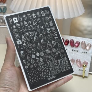 Nail Stamping Plate Halloween elements Christmas elements snowflakes patterns Stamp Template Plate Stencil DIY Nail Tools
