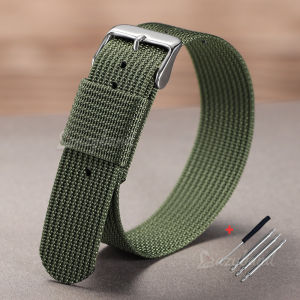 Dây Đeo Đồng Hồ Thể Thao Quân Đội 18mm/20mm/22mm Vải Thoáng Khí Nylon Bện Dây Đeo Vải Buồm Cho Seiko Omega Vòng Đeo Tay Bằng Vải Dành Cho Nam Giới