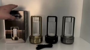 Rechargeable Wireless Table Lamp LED Touch Sensor Desktop Night Light Reading Lamp for Restaurant Hotel Bar Bedroom Decor Light