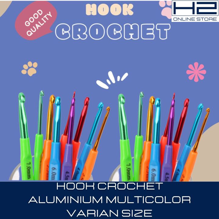 Hook Rajut Hook Crochet aluminium / Hakpen / Jarum Rajut | Lazada Indonesia