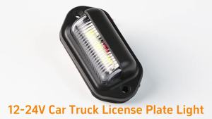 2 PCS 12V-24V 6 LED Number License Plate Light Lamp Taillight Universal For Cars Truck Trailers Motorcycle Boat