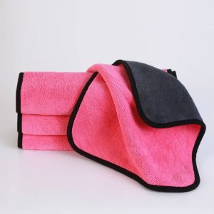 1-5 Pcs Microfiber Car Washing Towel Soft Quick Drying Windows Mirrors Wiping Rags Home Double Layer Cleaning Cloths Amagi