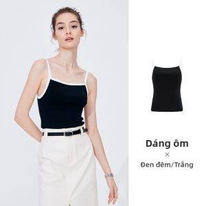 Navigare | Áo Camisole Mỏng và Ôm Sát Màu Trắng cho Mùa Hè