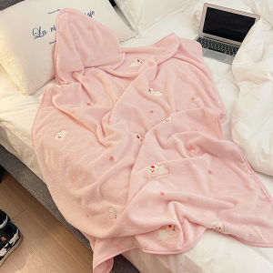 ผ้าห่มสำหรับนอนหลับในช่วงเที่ยงในช่วงฤดูร้อน ผ้าห่มสำหรับโซฟา ผ้าห่มขนแกะสีสันสดใส ผ้าห่มขนาดเล็กสำหรับใช้ในออฟฟิศ