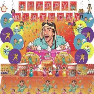 Hasbro | 106Pcs Danny Go Disposable Tableware Set Paper Cup Plate Napkins Banner Backdrop Tablecloth for Kids Birthday Party Decorations