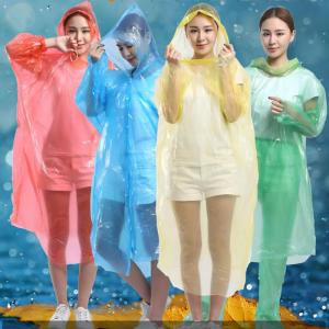 🔥Moheted👍1Pcs Reusable Disposable Slicker Plastic Poncho Raincoat Kapote Ultra Light Foldable Pocket Rain Coat Mackintosh
