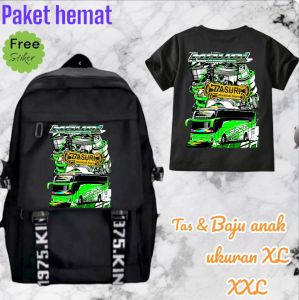 aninda-Tas bus Ratu Pandora Ransel anak laki laki SD SMP karakter bus telolet viral fashion