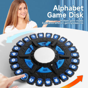 Crazy Alphabet Board Game - 24-Key Spinning Wheel for Family Fun & Interactive Learning!