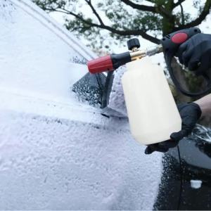 33.8 Oz Wide Mouth Foam Bottle For Greenworks Pressure Washer Acid Alkali Resistant 1L Soap Tank Sturdy PE Car Wash Sprayer