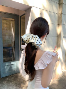 Phụ Kiện Tóc Phong Cách Pháp Moka Cheese Polka Dot Elegant Hair Ties Dây Buộc Tóc Đuôi Ngựa Vật Dụng Làm Đẹp Cho Phụ Nữ