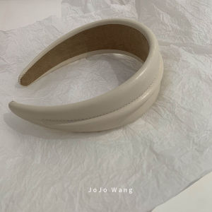 Elegant PU Hairband for Washing Face Outdoor Simple Hair Clip Headband Headwear Original Design Fresh out Fashion Accessories