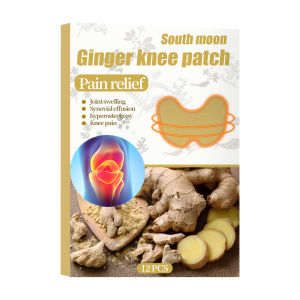 South Moon Joint Pain Patch Ginger Body Neck Back Knee Muscle Waist Shoulder Arthritis Stiffness Pain Relief Sticker Plaster Long Lasting Warming Knee Patches(12pcs)