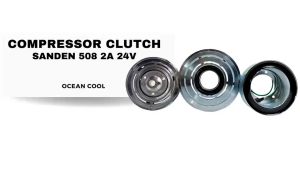 คลัชคอมแอร์ ซันเด้น 508 สองร่อง 24 โวลต์ แกนเล็ก MGC0188 COMPRESSOR CLUTCH SANDEN 508 2A 24V หน้าครัชคอมแอร์ ชุดคลัช