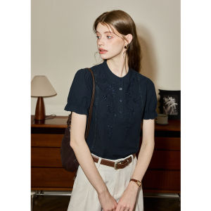 KUHNMARVIN | Áo Sơ Mi Cotton Tay Ngắn Elegent Cho Đồng Phục