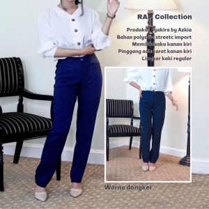 RAP - Celana Kancing Syakira Dongker-Celana Kerja-Celana Dongker