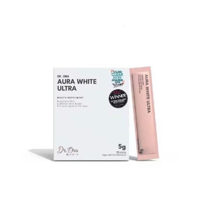 Dr.%20Ora%20AURA%20WHITE%20ULTRA%20Skin%20Whitening%20Supplement%20/%20Anti-aging%20/%20Brightens%20skin%20/Lightens%20Dark%20Spots%20/%20Whitening%20UV%20Protection%20Beauty%20Supplement%205g%20x%2030s%20%5BMulti%20Award%20Winning%5D%20-%20Image%202