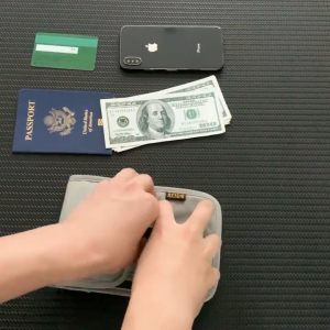 SG Gadget® RFID Anti-theft Travel Wallet Multifunctional Neck Sling Bag Coin Purse Passport Bag